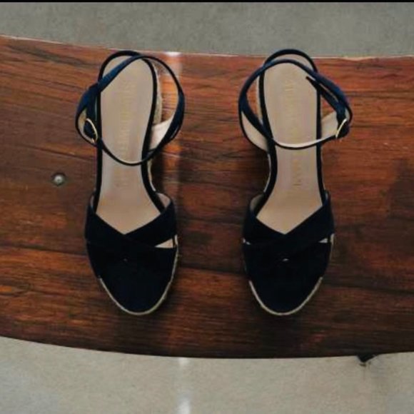 [BRAND NEW, UNWORN] Stuart Weitzman Espadrille Wedge Sandals - Picture 1 of 6